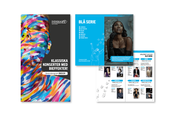 Layou och design av Årsprogrammet för Örebro Konserthus