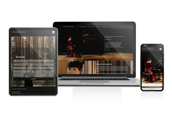 Webbdesign Elain Olsson Pianist